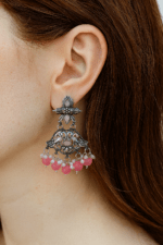 Pearl Beaded Jhumkas - Image 2
