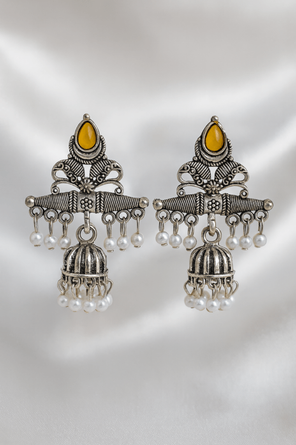 yellow-traditional-earring