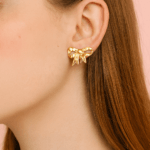 Anti Tarnish Bow Earring