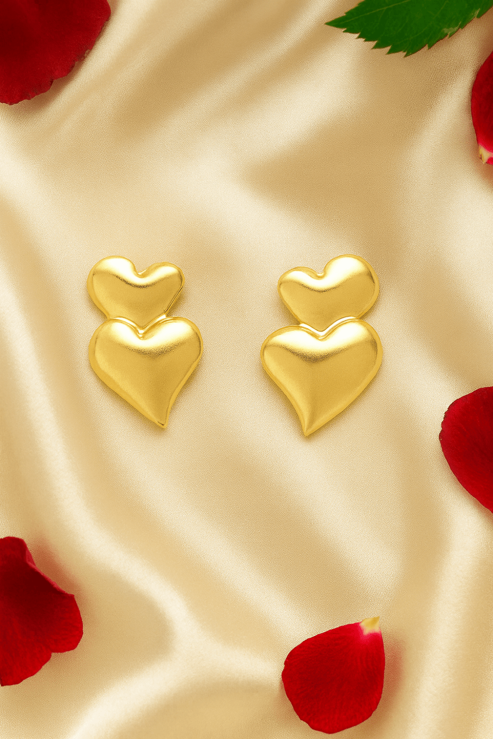 Anti Tarnish Heart Earring - Image 3