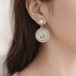 Statement Pearl Round Earring