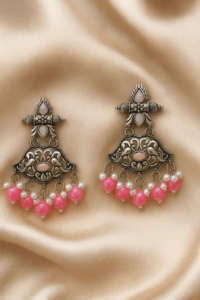 pink long jumka