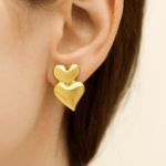 Anti Tarnish Heart Earring