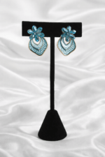 Korean Leaf Stud Earring - Image 4