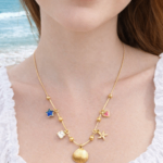 sea shell charm necklace