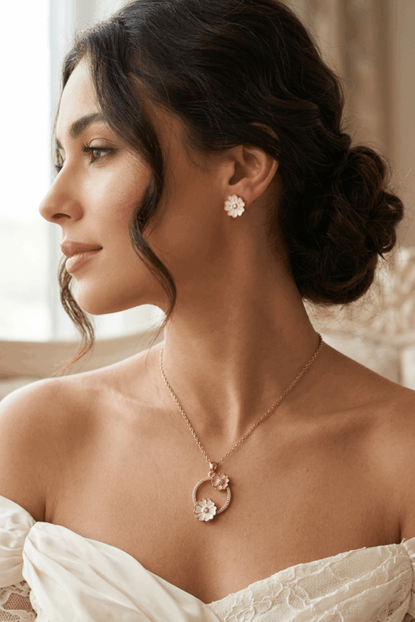 necklace set with eaarings
