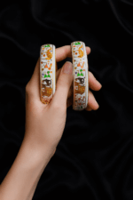 Elegant Handcrafted Enamel Bangles Set - Image 5