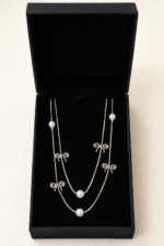 Dainty Pearl Jewelry-Trendy Layered Necklace.