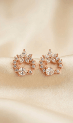 small floral stud earrings for girls