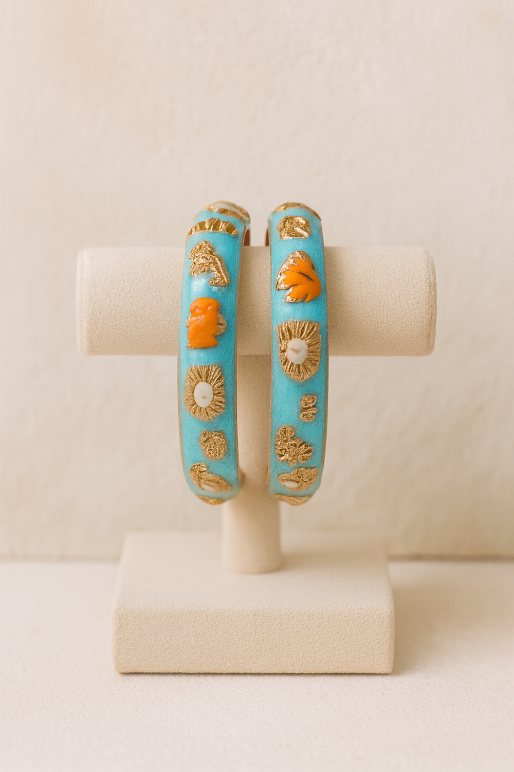Brass with Enamel Work Bangles