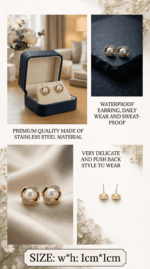 anti-tarnish jewelry earing
