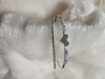 Metal Diamond Heart Cuff Bracelet