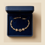 Stainless Steel Gold-Plated Heart Bracelet for Women
